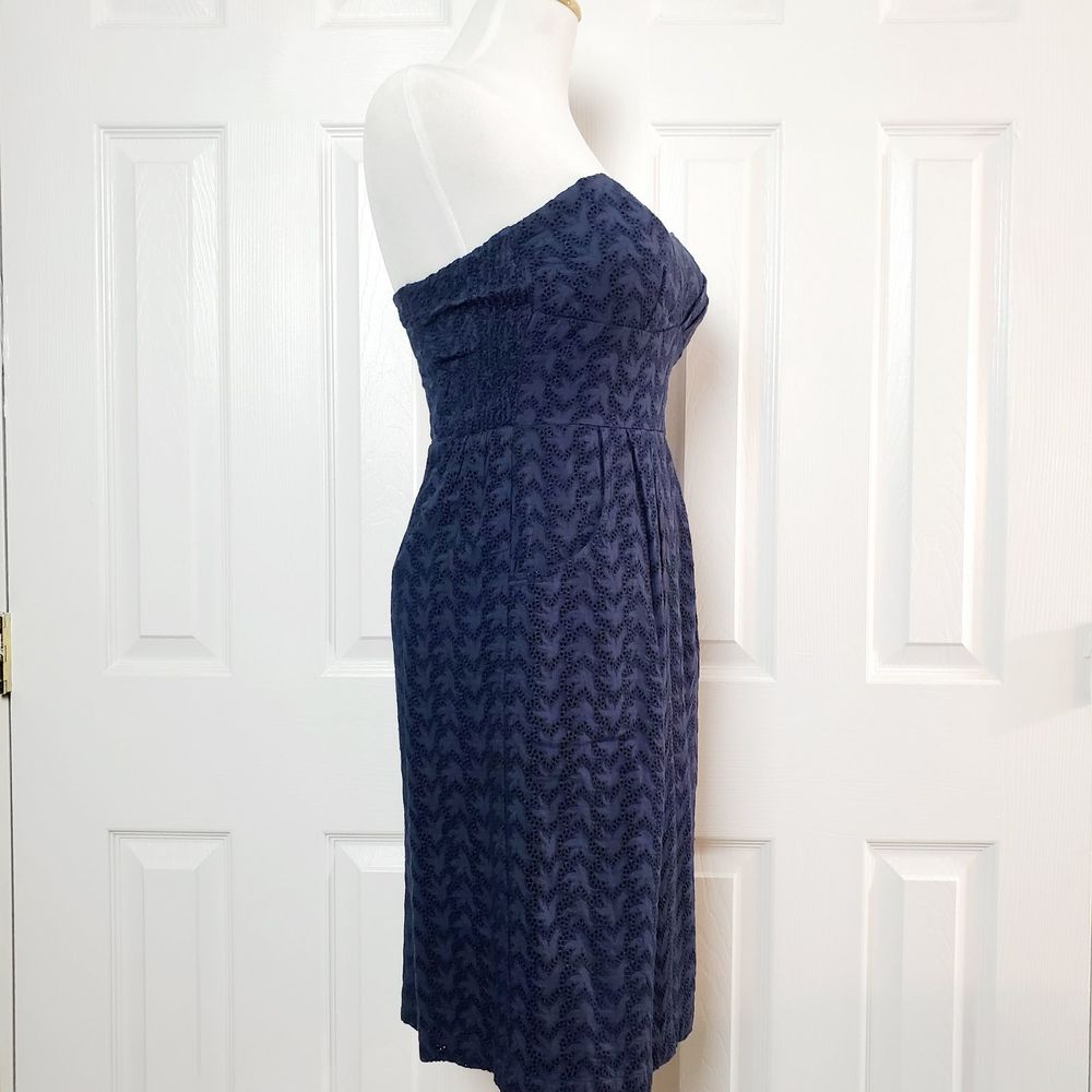 Anthropologie Eyelet Strapless Dress - Picture 3 of 4